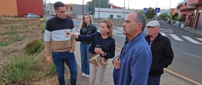 Ana Zurita: “Camino Tornero es el claro ejemplo de la discriminación que existe entre el centro y los barrios de La Laguna”
